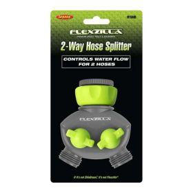Flexzilla‚Ñ¢ 2-Way Hose Splitter, 3/4" - 11 1/2 GHT Fittings, ZillaGreen‚Ñ¢