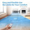 4'' x 10'' Ultra-Quiet Register Booster Fan Auto-Fan Speed Adjust with Thermostat Control Ac Vent Booster Fan for Better Heating and Cooling White