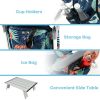 2 Pack 5-Position Outdoor Folding Backpack Beach Table Chair Reclining Chair Set