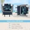 2 Pack 5-Position Outdoor Folding Backpack Beach Table Chair Reclining Chair Set