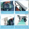 2 Pack 5-Position Outdoor Folding Backpack Beach Table Chair Reclining Chair Set